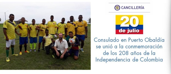 Consulado en Puerto Obaldía se unió a la conmemoración de los 208 años de la Independencia de Colombia